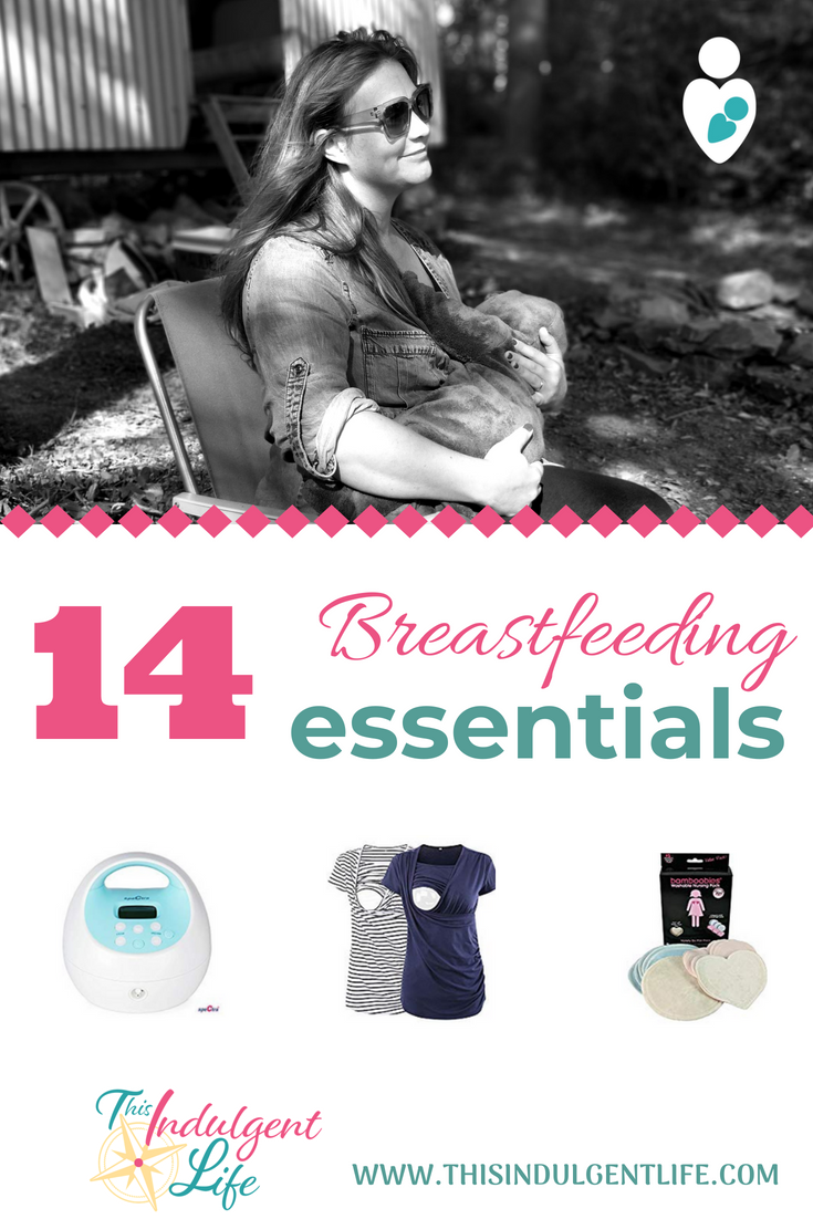 14 Breastfeeding Essentials | This Indulgent Life | 14 categories of products that I couldn't live without on my breastfeeding journey. From breast pumps to clothing, these breastfeeding essentials helped make my journey a success. #breastfeeding #breastfeedingessentials #breastfeedingsnacks #breastpump #nursingbra #nursingshirts #pumpingessentials