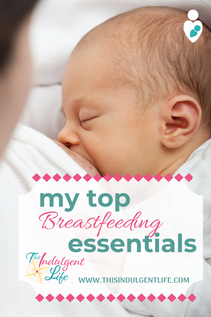 My Top Breastfeeding Essentials | This Indulgent Life | These are the products that I used and loved on my breastfeeding journey. These breastfeeding essentials have helped me successfully breastfeeding for over a year and counting. #breastfeeding #breastfeedingessentials #breastfeedingsnacks #breastpump #nursingbra #nursingshirts #pumpingessentials