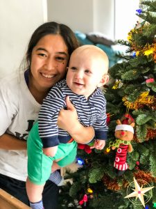 meet our domestic helper Theresa-christmas with the baby