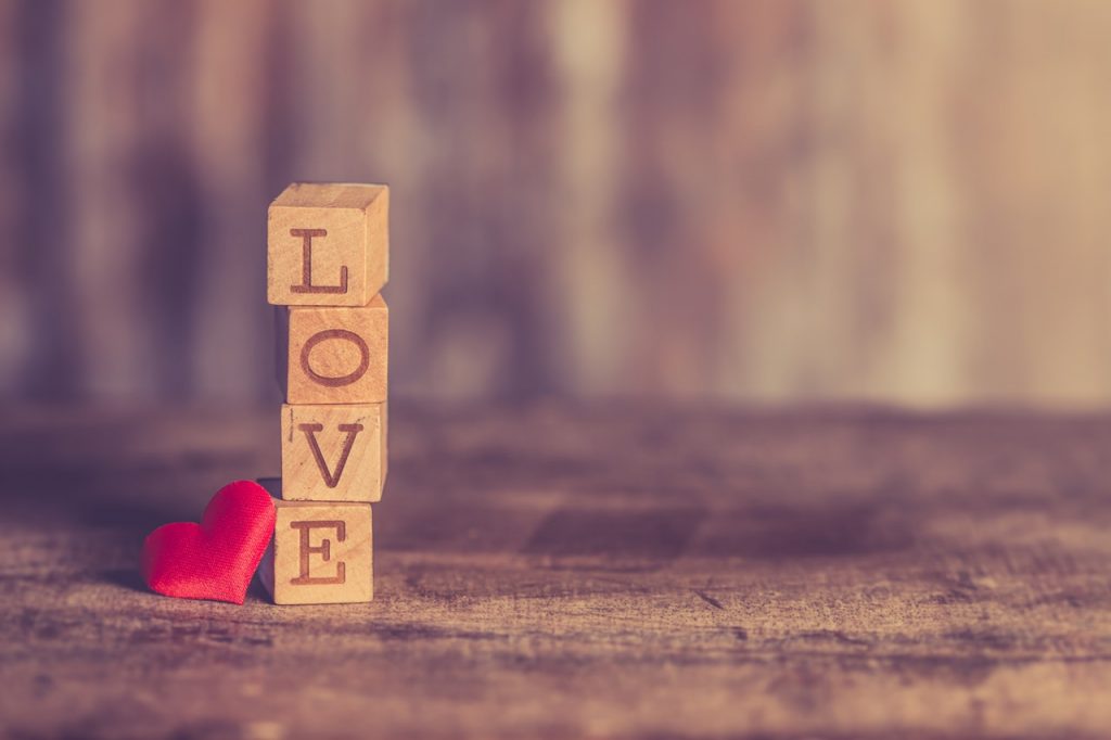 love in blocks