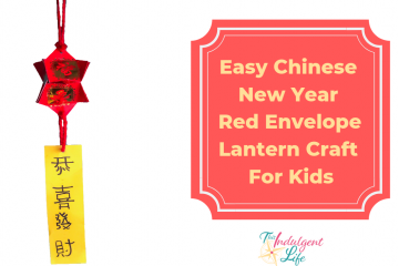 Easy Chinese New Year Red Envelope Lantern craft for kids | This Indulgent Life | A lai see packet Chinese New Year activity for kids