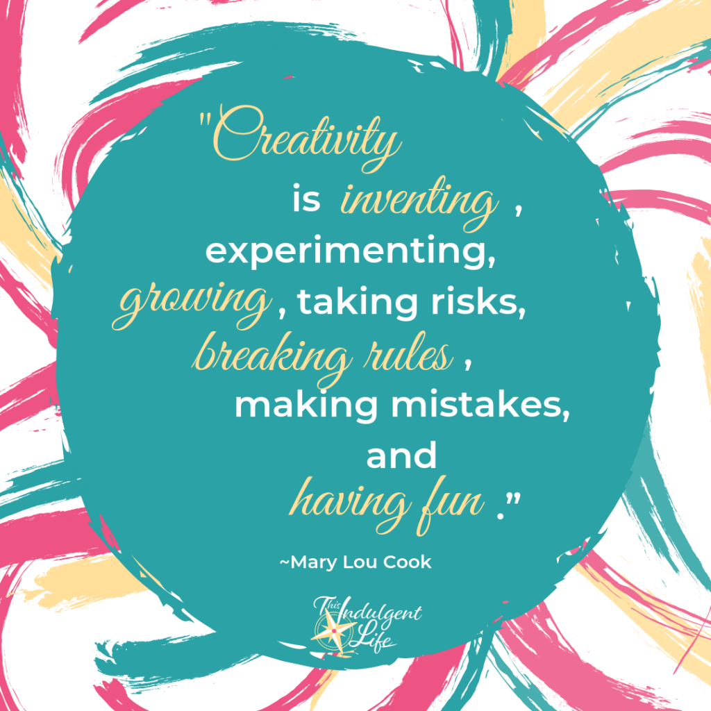 "Creativity is inventing, experimenting, growing, taking risks, breaking rules, making mistakes, and having fun." ~Mary Lou Cook | This Indulgent Life | Creativity is life, so give your toddler a head start with these 10+ toddler gifts for developing creativity and imagination. | #inspirationalquote #creativityquote #toddlergifts #giftsforboys #giftsforgirls #woodentoys #educationaltoys #musicaltoys #inspirecreativity