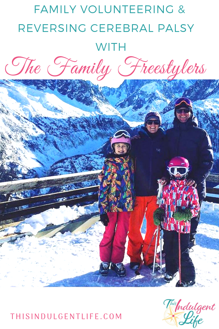 Family Volunteering & Reversing Cerebral Palsy with the Family Freestylers | On episode 3 of the podcast I interview Mags Nixon of The Family Freestylers about how skiing has helped reverse her daughter's cerebral palsy and the benefits of family volunteering. | #familyvolunteering #cerebralpalsy #cerebralpalsytreatment #familytravel #travelpodcast #familyinterview #worldschooling #borneo #thegreatprojects #apemalaysia #rainforesttrips #skiing #familyskiing #chamonixfrance